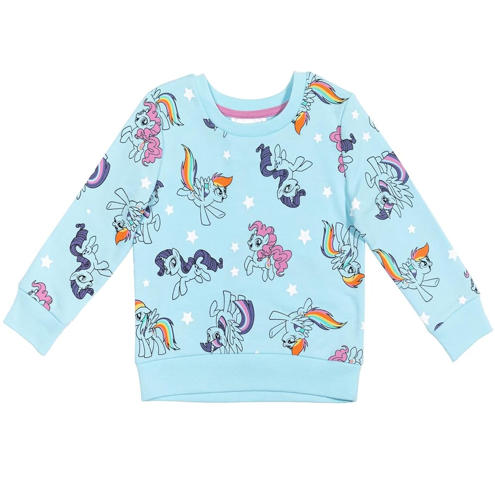 Amazon.com: My Little Pony Big Girls Sweatshirt Light Blue